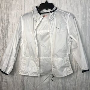 **SOLD**Puma White Light Windbreaker Wind Cell
